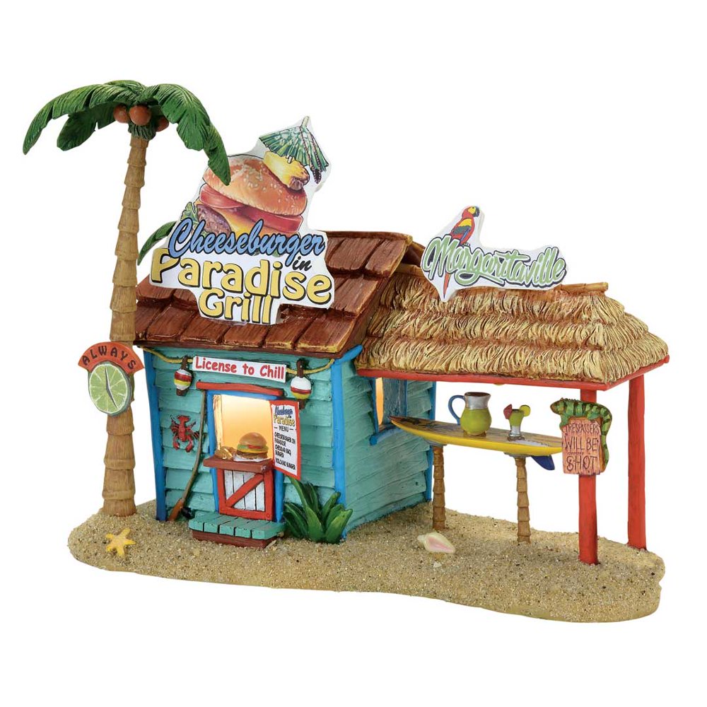 Dept 56 Margaritaville Village 4058488 Paradise Grill Jimmy Buffet