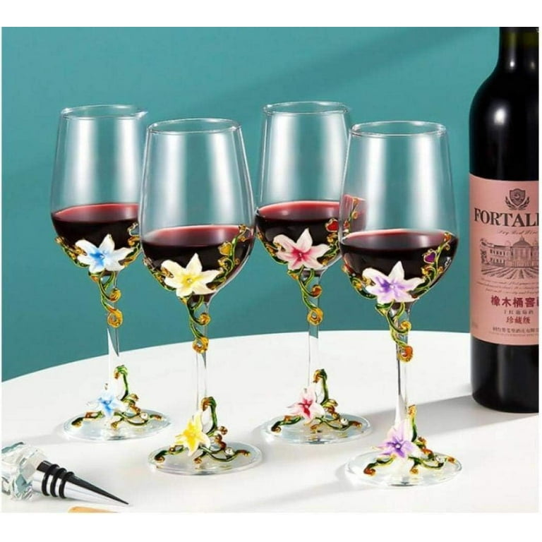 1Pc Rose Shape Wine Glass Romantic Fashion Delicate Transparent