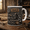 Black, variant on Motorcycle Dad Mug Father's Day Gift, Ride Fix Repeat Biker Dad Coffee Cup