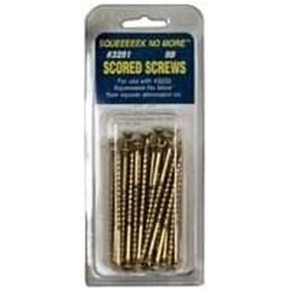 Squeeeeek No More Wood Screw Replacement Pack - Zinc Finish, Yellow - 50 Pack, 3"