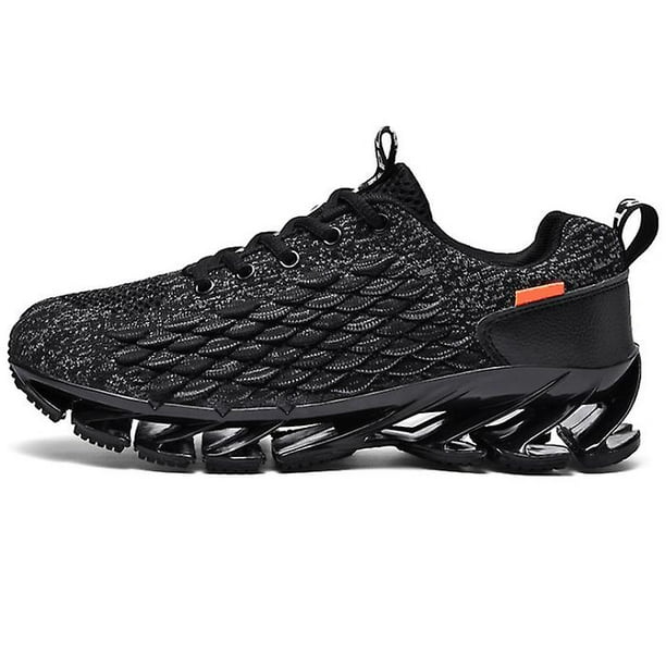 Zapatos para hombre, zapatos para correr de encaje de malla transpirable, zapatos deportivos para entrenamiento al aire libre, antideslizantes, resistentes al desgaste, informales LingWen 8390611015947