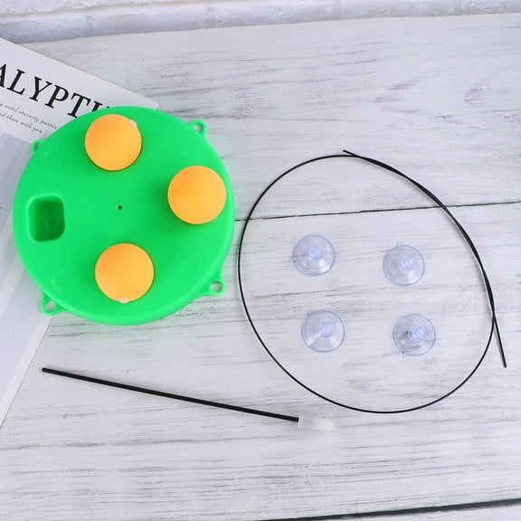 LEORX Table Tennis Training Tool Elastic Bobbin Sports Training Device No Need to Up Balls 1 Set Green 94x7.3in