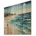 thumbnail image 2 of Designart "Beach Photo Sandy Charm V" Nautical & Beach Print on Natural Pine Wood, 2 of 5