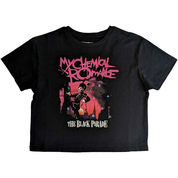 My Chemical Romance Ladies Crop Top: March (XX-Large)