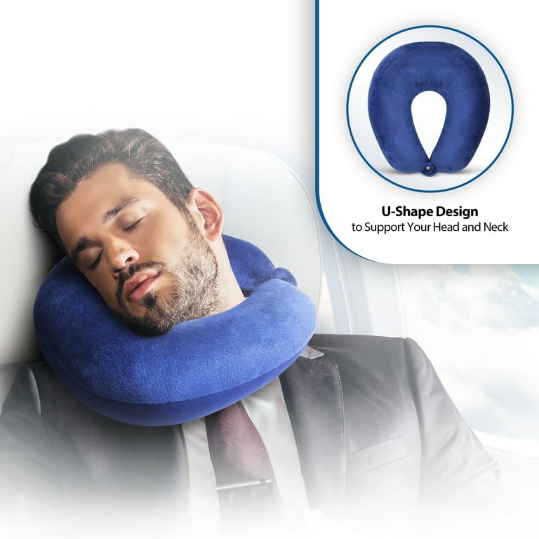 Cloudz Dual Comfort Microbead Travel Neck Pillow with Premium