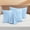Light Blue, variant on 800 Thread Count Egyptian Cotton 2-Piece Pillow Sham Set with Flanged Border, Euro Size (Non-Standard) (26" x 26") Black Solid