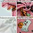 thumbnail image 4 of Pink Halloween Throw Blanket 50"x60", Cute Ghost Blanket for Girls Kids Soft Flannel Fleece Halloween Blankets and Throws Decor, 4 of 6