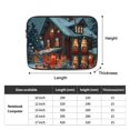 Christmas snow bottom rebound bubble buffer laptop interior bag