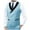 hgg412-Sky Blue, variant on Yaoyar Mens Solid Color Suit Vests Lapel Colla Fashion Temperament Sleeveless Lapel Solid Color Pocket Suit Slim Fit Waistcoat Casual Formal