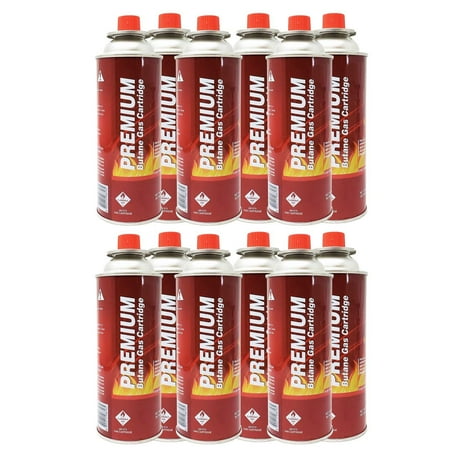 12 Butane Fuel GasOne Canisters for Portable Camping Stoves