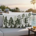 thumbnail image 2 of Outdoor Pillow Cover Pine Forest Set of 2 Waterproof Throw Pillowcases Plant Green Decorative Patio Furniture Pillows for Couch Garden Indoor & Outdoor Use, 2 of 9