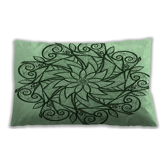 Ahgly Company Indoor Rectangular Contemporary Lumbar Throw Pillow, 13 inch by 19 inch