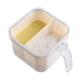 thumbnail image 1 of Multifunctional 4 Compartment Seasoning Dispenser Container with Spoon for Kitchen Storage and Serving, 1 of 5