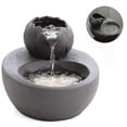 thumbnail image 2 of Bebedero para gatos, dispensador de agua silencioso de cerámica, color negro, 2 of 3