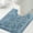 Cool Blue, variant on PrimeBeau Luxurious Chenille U Shaped Bathroom Rug Extra Soft Absorbent Shaggy Washable Bath Mat 20"x24" - Chocolate