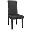 thumbnail image 3 of Pemberly Row 19.5" Faux Leather Dining Side Chair in Black (Set of 2), 3 of 5