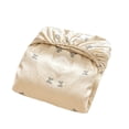 thumbnail image 3 of AuroraX Queen Fitted Sheets Sold Separately Deep Pocket , Beige Cooling Patterned Wrinkle Free Bow Double-layer Fitted Sheets Queen Size for Women, 3 of 6