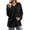 Black, variant on Yievot Women's Fleece Sweatshirts V Neck Long Sleeve Fall Top Solid Color Casual Warm Tunic Tops