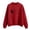 Red, variant on WXLWZYWL Trendy Sweatshirts For Women 2023 Women Casual Print Round Neck Loose Long Sleeve Short Tops Blouse Hoodless Sweatshirts