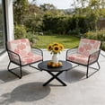 thumbnail image 6 of Outdoor Patio Cushion Covers 4 Pack Pink Red Coral Patio Chair Cushion Covers with Ties and Zipper Ocean Marine Life Waterproof Outdoor Seat Cushion Covers for Patio Furniture 24"x24", 6 of 9