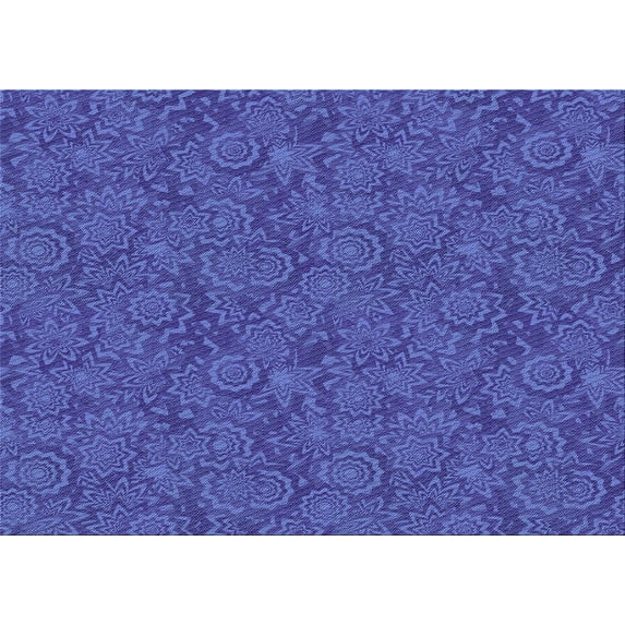 Ahgly Company Indoor Rectangle Patterned Light Slate Blue Area Rugs, 2' x 4'