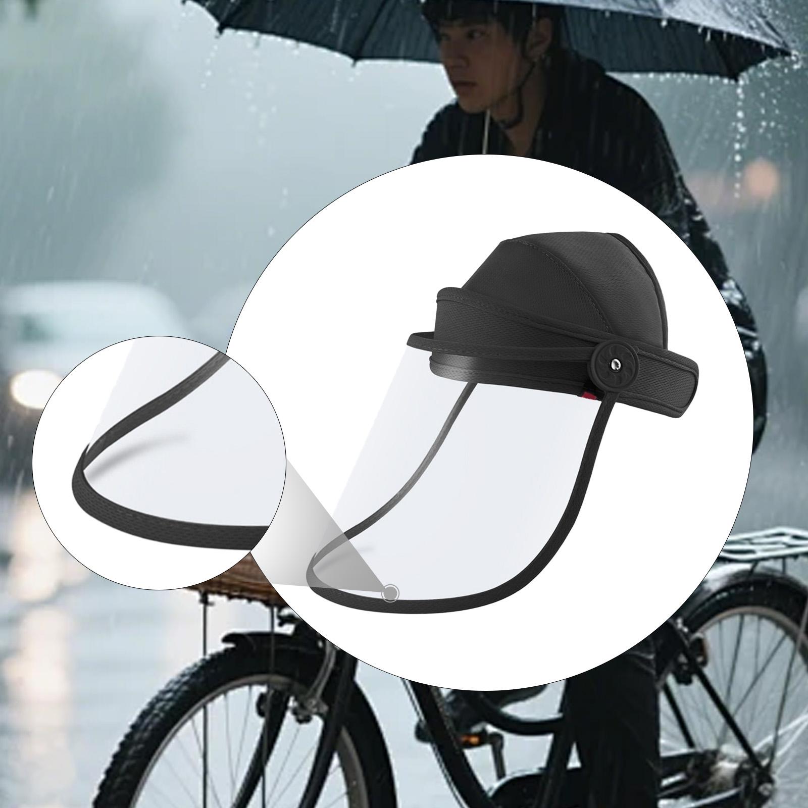 koolsoo Face Cover Face Reusable Women Men Clear Visor Full Face Guard for Weeds Whacking Kitchen Cycling Working Black