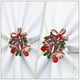 thumbnail image 3 of Anillos de servilleta navideños de 6 piezas anillos de la servilleta de campana decoración de mesa de comedor de Navidad, 3 of 5