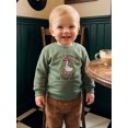 thumbnail image 5 of RUINIXCW Toddler Baby Boy Girl Silly Goose Outfit Infant Baby Girl Boy Fall Sweatshirt Clothes Goose Letters Embroidery Long Sleeve Crew Neck Pullover Tops, 5 of 9