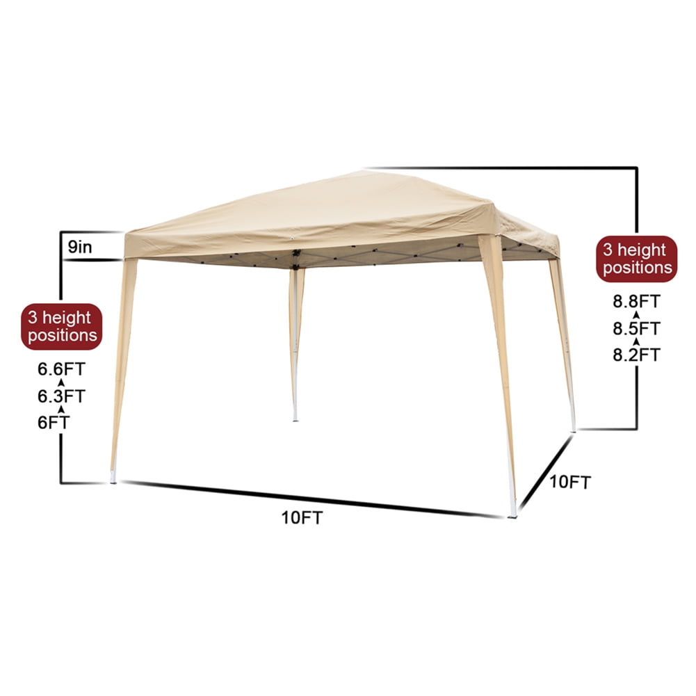 Aimee Lii 116"x116" Canopy Tent Heavy Duty Canopy, Outdoor Tent Canopy for Wedding Party Event Tent, Brown Aimee Lii 116"x116" Canopy Tent Heavy Duty Canopy, Outdoor Tent Canopy for Wedding Party Event Tent, Brown