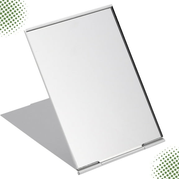 WHAMVOX  Foldable Mirror Fodable Makeup Compact for Purse Pocket Silver