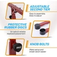 thumbnail image 3 of Pyle Heavy-Duty Keyboard Stand - Height Adjustable Music Stand with 2nd Tier, 3 of 6
