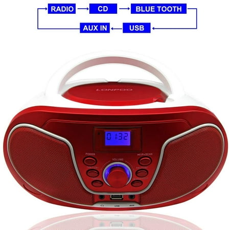 earphone input stereo output speaker boombox lonpoo fm