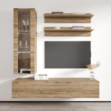 Fly H2 30TV Wall Mounted Floating Modern Entertainment Center