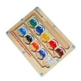 thumbnail image 4 of Rompecabezas De Tablero Magnético De Madera, Entrenamiento Cerebral De Laberinto De Números De Color Magnético Para Niños Pequeños, 4 of 7