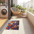 thumbnail image 4 of Yayeee Doormat for Indoor Entrance 32" x 20" Non Slippery Floor Rug, Purple Flowers, 4 of 8