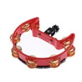 thumbnail image 3 of Pandereta en apariencia De Media (abrazaderas Cromadas De 16 Pares) Pandereta De Cuello Anillado Para Niños Adultos 1, 3 of 7