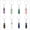 Mixed, variant on 20PCS Hexagonal Pointed Stone Gem Crystal Keychain Key Ring Natural Healing-Amethyst