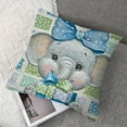thumbnail image 7 of Rhinoceros in Gift Box, Blue Glitter Look Bow, Orange,... - Dish Drying Mats, 7 of 7