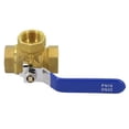 thumbnail image 1 of 1PC 3 Way Brass Ball Valve, L/T Bore Valve Ball Valve For Water Oil Gas, 1 of 8