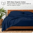 thumbnail image 4 of Bare Home Organic Flannel Sheet Set - 100% Organic Cotton - Deep Pocket - 4-Pieces - Full, Dark Blue, 4 of 7