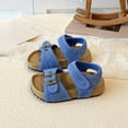 thumbnail image 4 of WAYUTE Shoes for Girls Fashionable Strap Flat Sole Shoes Hook and Loop Beach Shoes for Big Kids and Youth Walking Summer Outdoor, 4 of 5