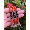 thumbnail image 4 of Red Agate & Black Onyx with Happy Buddha Crystal Bead Bracelet 8mm, Wholesale Genuine Red Agate & Black Onyx Stretch Gemstone Bracelet, Gift for Men & Women (3), 4 of 9
