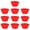 Red, variant on Cookie Cutters,Non Stick Baking Cups Premium Non Stick Silicone Baking Cups 10 Pcs Cupcake Liners