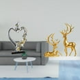 thumbnail image 2 of CarpNettore Kissing Couple Figurine Statue Collectible Ornament for Bedroom Wedding Bookshelf Cabinet Home Decoration with Decorative Deer Sculptures Collection Resin Deer Figurines for, 2 of 8