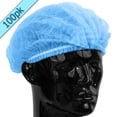 thumbnail image 4 of Gorros desechables para el cabello - 100 unidades (azules), 4 of 5
