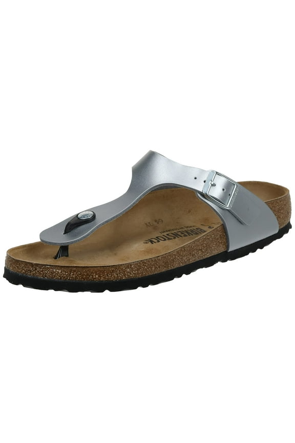 Women's GIzeh Thong Sandal, Silver, 42 M EU/11-11.5 B(M) US