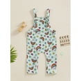 thumbnail image 3 of Bslissey Newborn Baby Girls Boys Irish Festivals Overalls Shamrock Print Suspender Jumpsuit Infant Casual Sleeveless Romper Pants Summer Clothes 3M 6M 12M 18M, 3 of 8