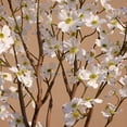 thumbnail image 6 of DR.Planzen 2 Pack 3ft Artificial White Dogwood Tree, Lifelike Faux Dogwood Flower Tree with Green Leaves for Home Decor Indoor Outdoor, Spring Decoration for Living Room Office, 6 of 9