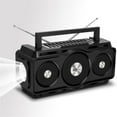 thumbnail image 3 of PEZHADA Radio Waterproofs Bluetooth Speaker,Portable Digital Am Fm Radio with Flashlight,Reading Lamp Solar Charging, 3 of 9