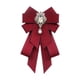 thumbnail image 1 of Broche con lazo de cinta, broche de pajarita, broche con lazo preanudado, broche decorativo moderno para dama Rojo, 1 of 9